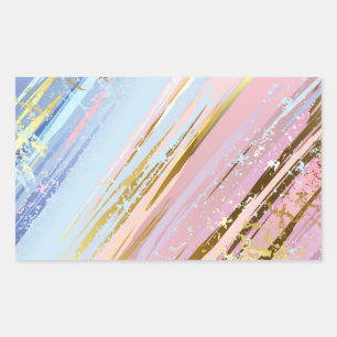 Sticker Rectangulaire Arrière - plan rose texturé