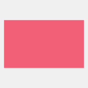Sticker Rectangulaire Arrière - plan Saumon de néon personnalisé rose