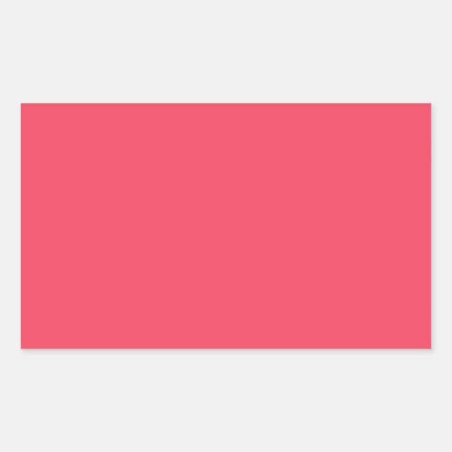 Sticker Rectangulaire Arrière - plan Saumon de néon personnalisé rose co (Devant)
