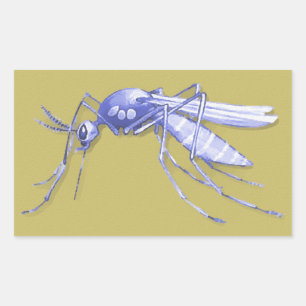 Sticker Rectangulaire Art de la pop moustique