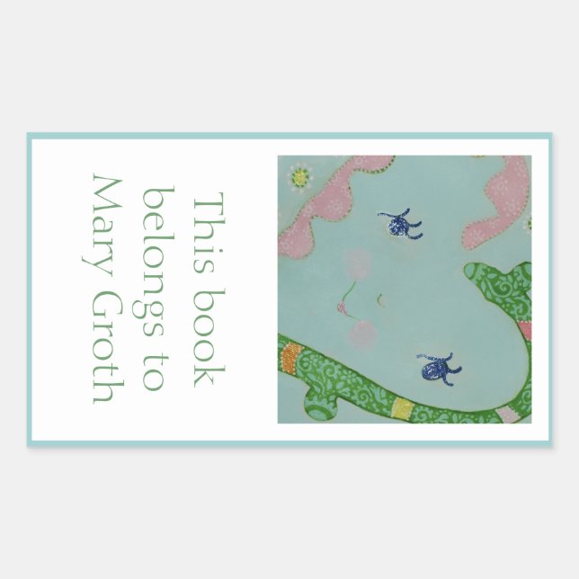 Sticker Rectangulaire Assiette (Devant)