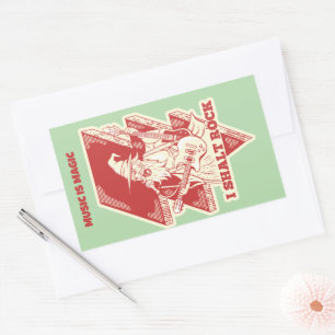 Sticker Rectangulaire Assistant lecture de guitare