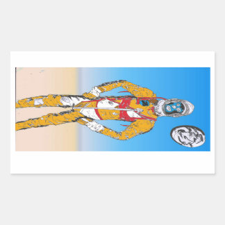 Sticker Rectangulaire Astro Lucha