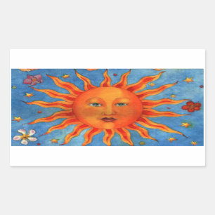 Sticker Rectangulaire Astrologie Sun