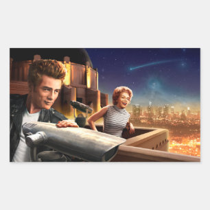 Sticker Rectangulaire Astronomes