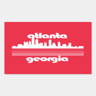 Sticker Rectangulaire Atlanta Géorgie