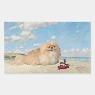 Sticker Rectangulaire Au bord de la mer