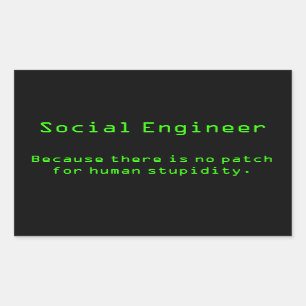 Sticker Rectangulaire Aucun patch