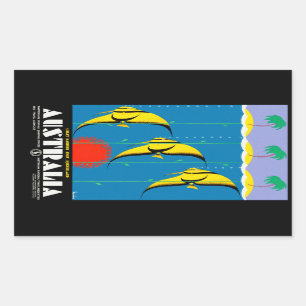 Sticker Rectangulaire Australie