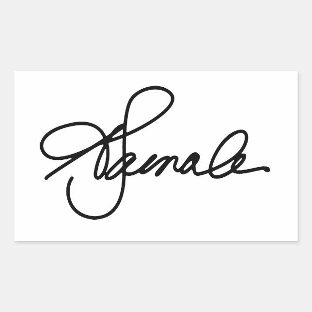 Sticker Rectangulaire Autographe Kamala Harris 2020 (Devant)
