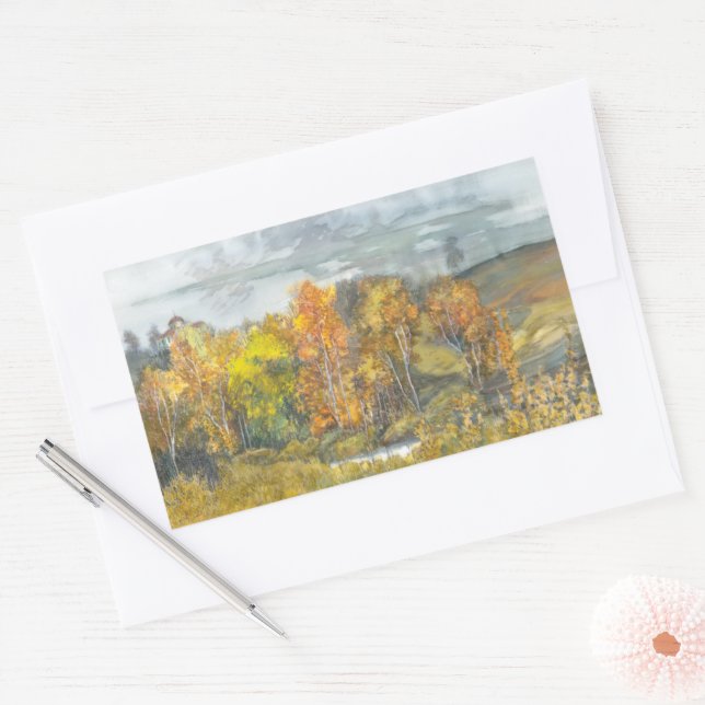 Sticker Rectangulaire automne 300 (Enveloppe)