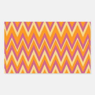 Sticker Rectangulaire Aztec Tribal ZigZag
