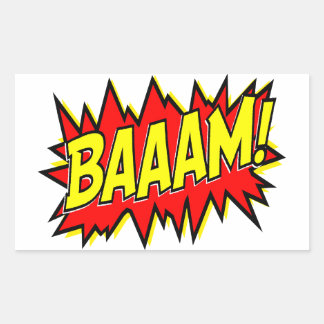 STICKER RECTANGULAIRE BAAAM !