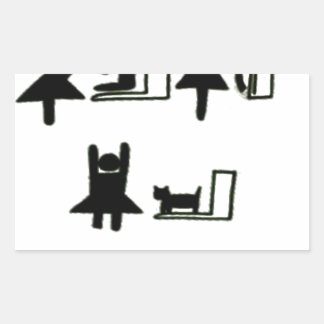 Sticker Rectangulaire Baby Changing Station