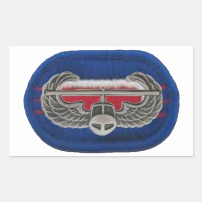 STICKER RECTANGULAIRE BADGE D'ASSAUT AÉRIEN SUR LES BÂTIMENTS OVAUX D'IN (Devant)