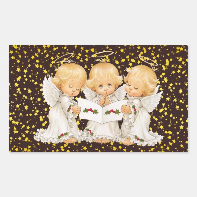 Sticker Rectangulaire Baguette rectangulaire Angles de carolage (Devant)