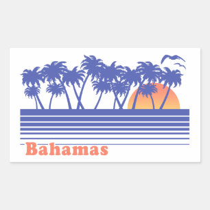 Sticker Rectangulaire Bahamas