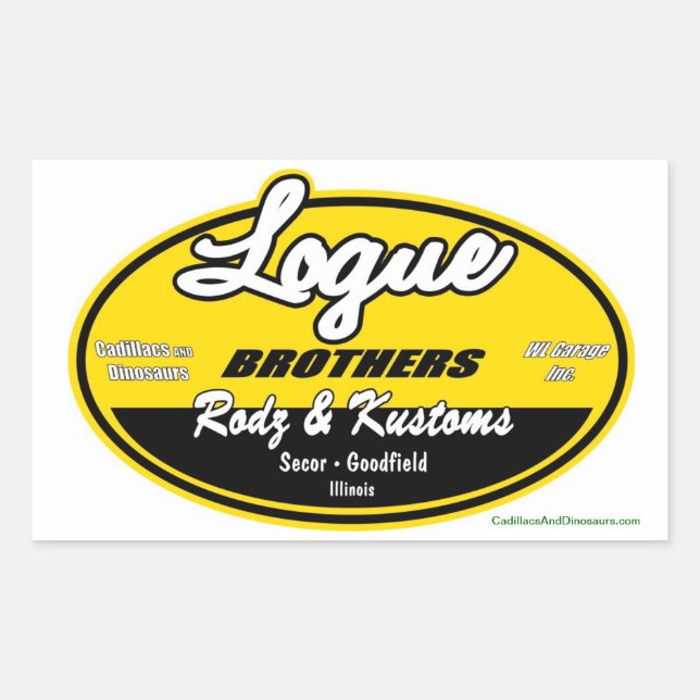 Sticker Rectangulaire Balise Brothers (Devant)