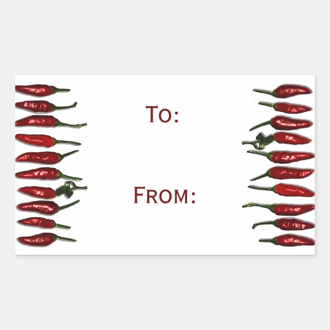 Sticker Rectangulaire Balise cadeau Red Hot Chili Peppers (Devant)