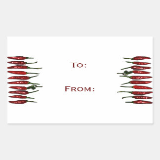 Sticker Rectangulaire Balise cadeau Red Hot Chili Peppers