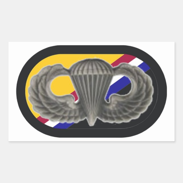 STICKER RECTANGULAIRE BALISES DE COMMANDES SPÉCIALES DE L'OPS DES ÉTATS- (Devant)
