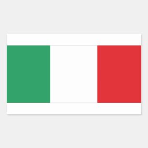 Sticker Rectangulaire Bandiera De Italie   d'Adesivo d'autocollant de