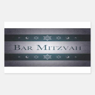 Sticker Rectangulaire Barre Mitzvah