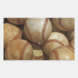 Sticker Rectangulaire Baseball