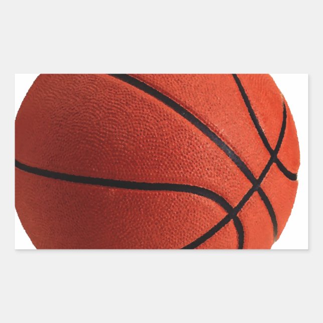 Sticker Rectangulaire Basket-ball tendance (Devant)