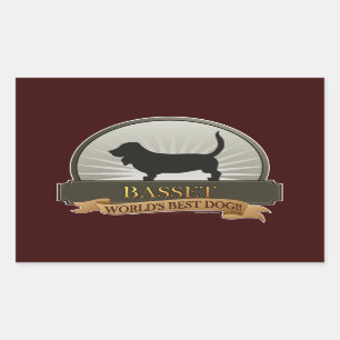 Sticker Rectangulaire Basset