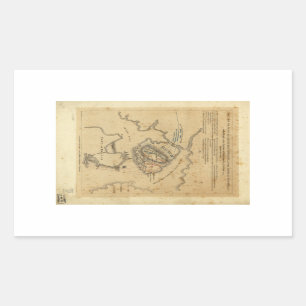 Sticker Rectangulaire Bataille de révolution américaine de la colline