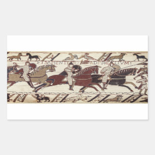 Sticker Rectangulaire Bataille d'Hastings - Chevaliers normands