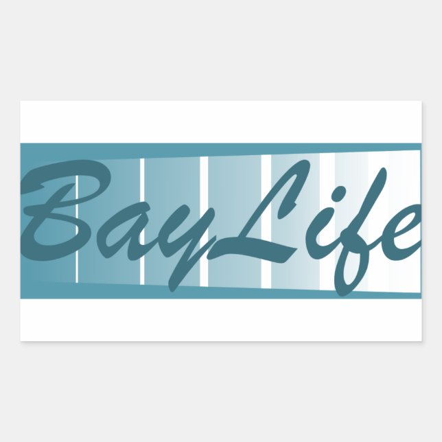 Sticker Rectangulaire Bay Life (Devant)
