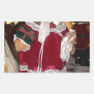 Sticker Rectangulaire Beau Noël avec amour Avoir une belle journée et