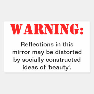 Sticker Rectangulaire Beauté dérangée