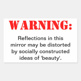 Sticker Rectangulaire Beauté dérangée