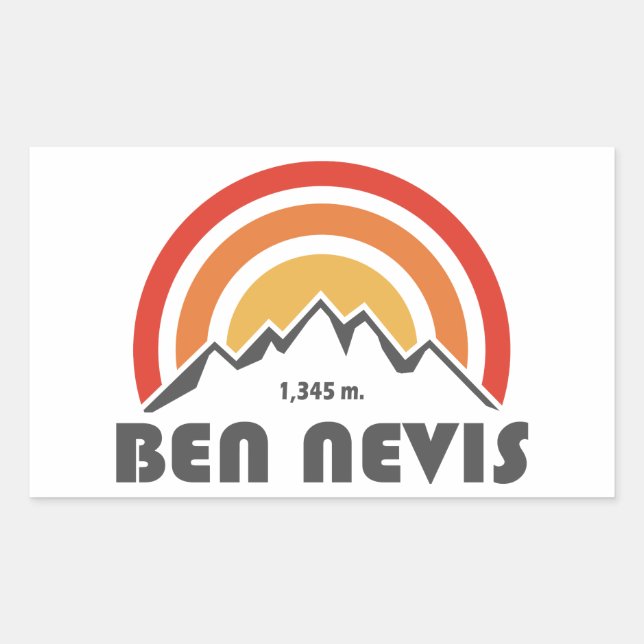 Sticker Rectangulaire Ben Nevis (Devant)
