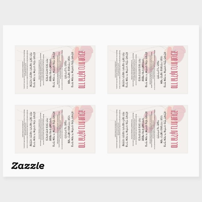 Sticker Rectangulaire Bénédictions en hébreu et en anglais pour Hanoukka (Feuille)