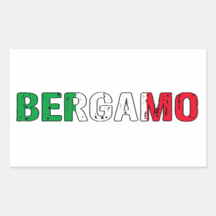 Sticker Rectangulaire Bergame Italie