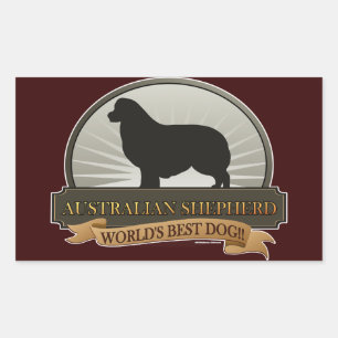 Sticker Rectangulaire Berger australien