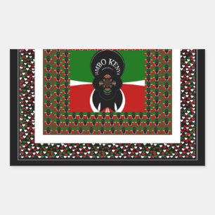 Sticker Rectangulaire Bienvenue sur Magical Kenya : Hakuna Matata