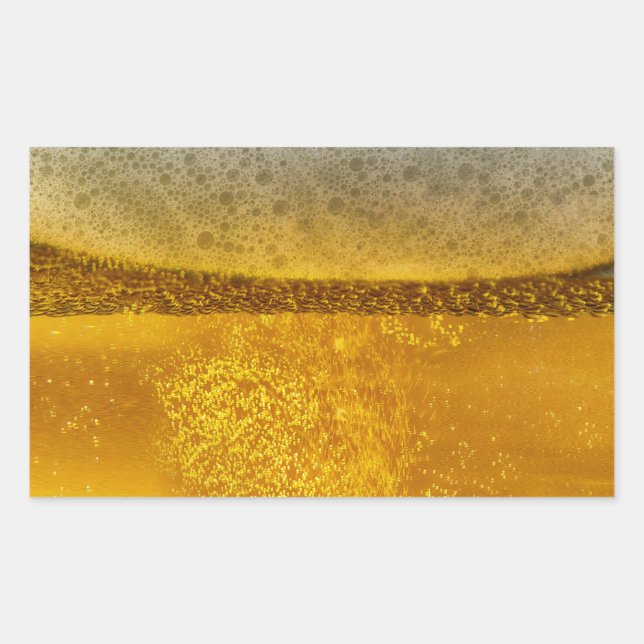 Sticker Rectangulaire Bière Galaxy une mousse céleste d'étanchement (Devant)