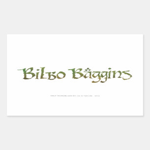 Sticker Rectangulaire BILBO BAGGINS™ texturisé
