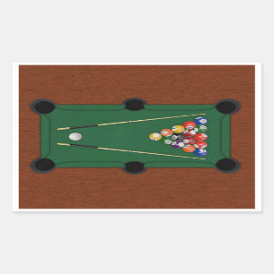 Sticker Rectangulaire Billards