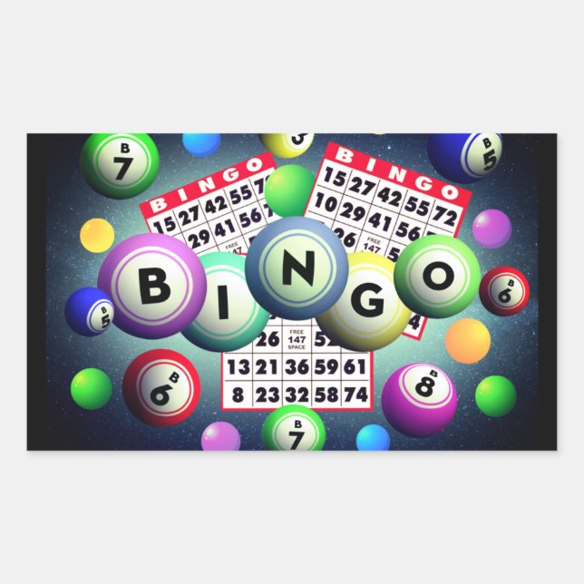 Sticker Rectangulaire Bingo     (Devant)