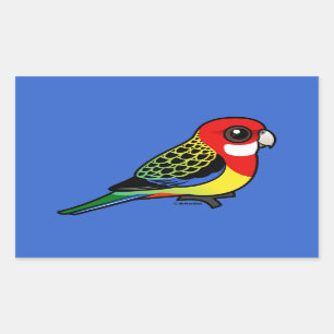 Sticker Rectangulaire Birdorable Eastern Rosella
