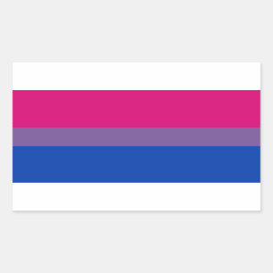 Sticker Rectangulaire Bisexual pride