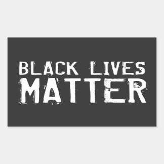 Sticker Rectangulaire Black Lives Matter - Lettres désespérées