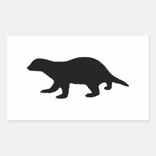 Sticker Rectangulaire Blaireau