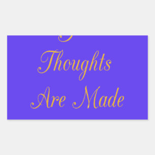 Sticker Rectangulaire Blessful Reflections : Good Thghts of Love